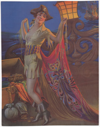 Original vintage calendar / poster art print from the 1920s-1940s